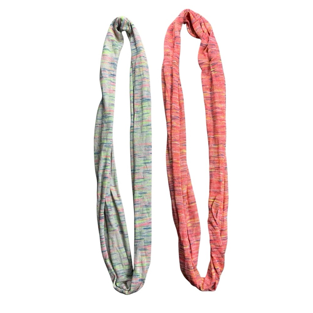 Women’s Infinity Scarves Fashion Pink Grey Multicolor Speckled 2 Pack Bundle